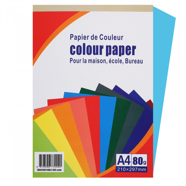 Бумага Colour Paper A4 100л/пач 80 гр Iake Blue (1/25) арт. CPP-10