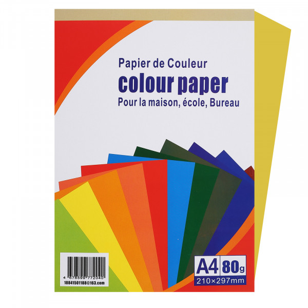Бумага Colour Paper A4 100л/пач 80 гр Lemon (1/25) арт. CPP-14