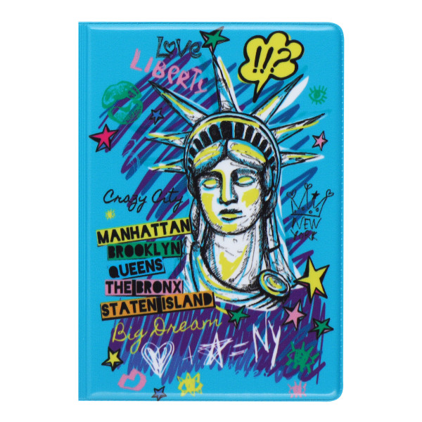 Обложка для паспорта ПВХ KLERK Love Liberty печать без уголков 214057