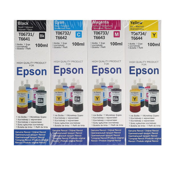 Чернила EPSON T66/Т67 L-серия 4 цвета (4*100 мл.) (ориг.упаковка)