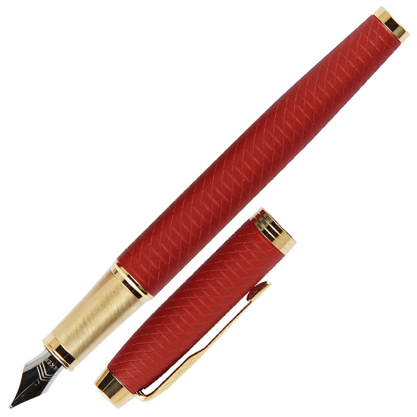 Ручка перьевая PARKER IM Premium Red GT Fountain Pen Fine 2143650 синяя