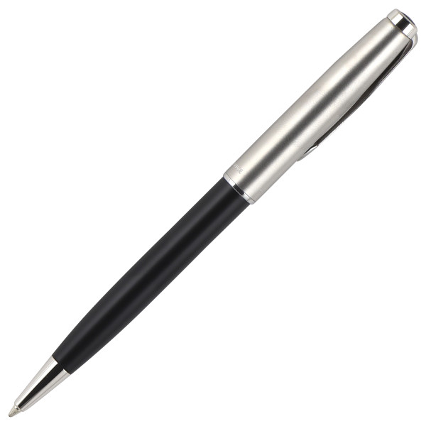 Ручка шариковая PARKER Sonnet Sand Blasted Metal & Black Lacquer 2146867 черная