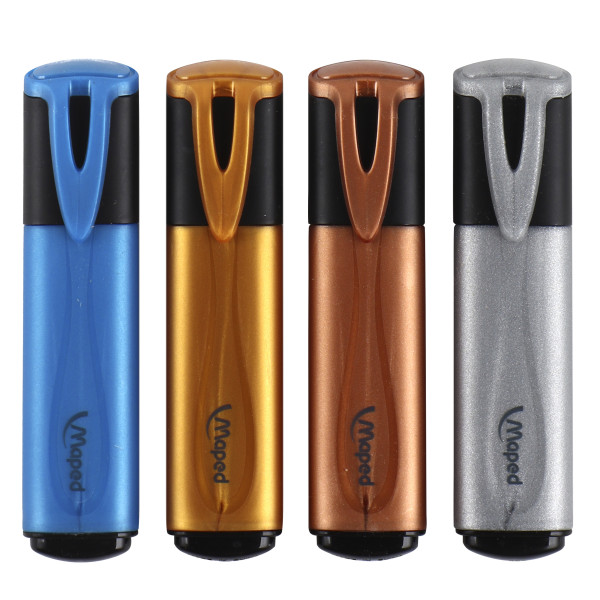 Набор текстовыд. с блестками Fluo Pep*s CLITTER 4 цвета металлик