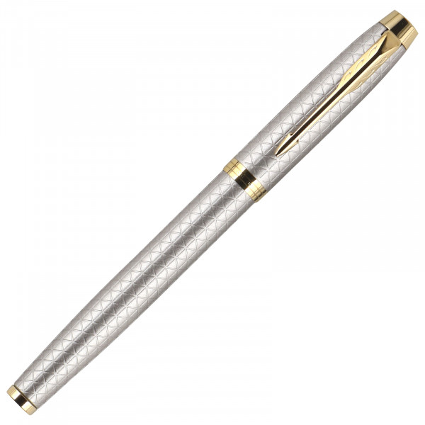 Ручка перьевая "IM Premium Warm Silver GT" синяя 0,8мм