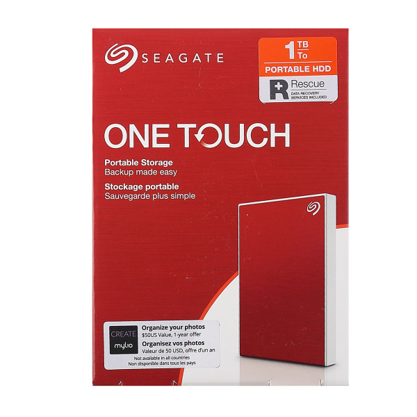 Внешний жёсткий диск Seagate Original STKB1000403 1 TB / 2.5" / USB 3.0 One Touch красный