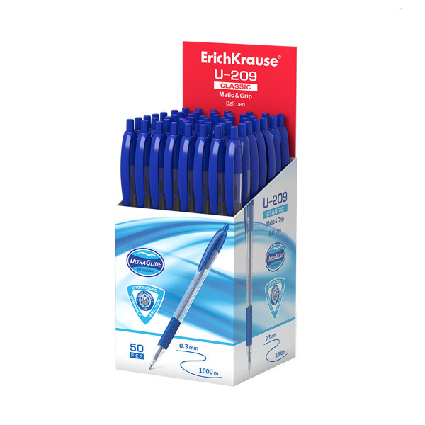 Ручка шариковая автомат. U-209 Classic MaticGrip 1.0 Ultra Glide Technology синий