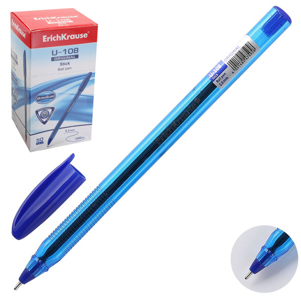 Ручка шариковая  Erich Krause U-108 Original Stick синий