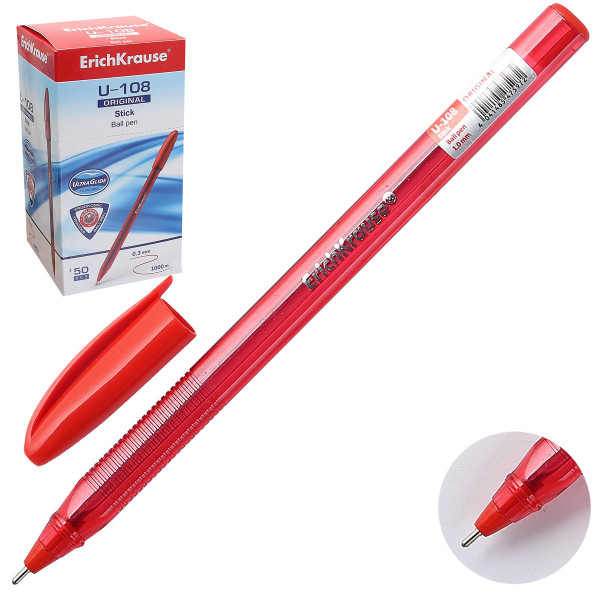 Ручка шариковая  Erich Krause U-108 Original Stick красная Ultra