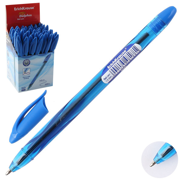 Ручка шарик. ErichKrause Dolphin 1.2. синий