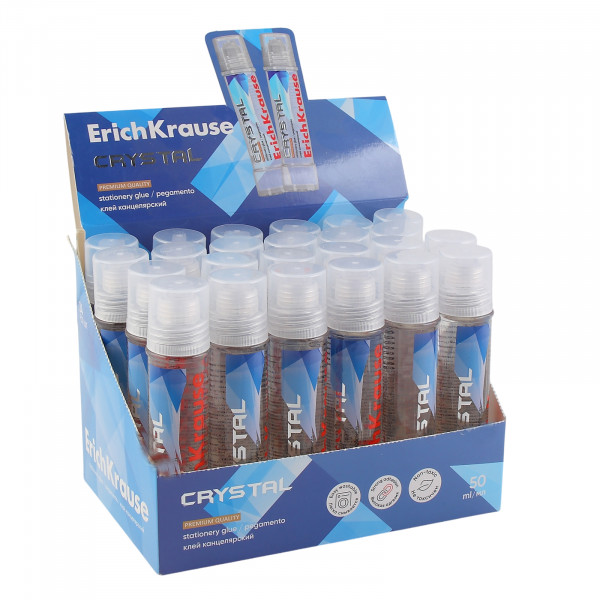 Клей канцелярский ErichKrause Cristal 50мл.
