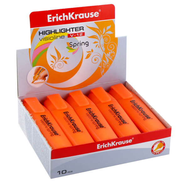 Текстовыделитель оранжевый 0.6-5.2мм ERICH KRAUSE Visioline V-12 Spring 50510