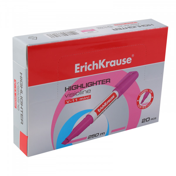 Текстмаркер Erich Krause Visioline V-11 Mini Neon розовый