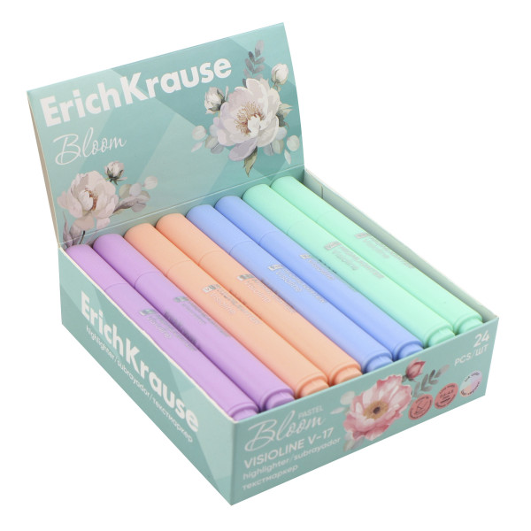 Текстмаркер Erich Krause V-17 Pastel ассорти
