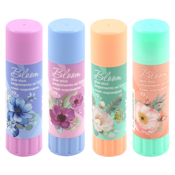 Клей-карандаш 19гр ERICH KRAUSE 60914 EasyStick Pastel Bloom