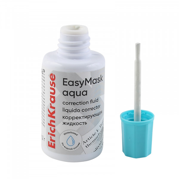 Корректирующая жидкость водн осн 20мл ERICH KRAUSE EasyMask Aqua 61926 кисть