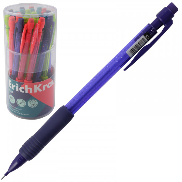 Карандаш мех. "ErichKrause" Reef 0.5 мм, НВ с ластиком