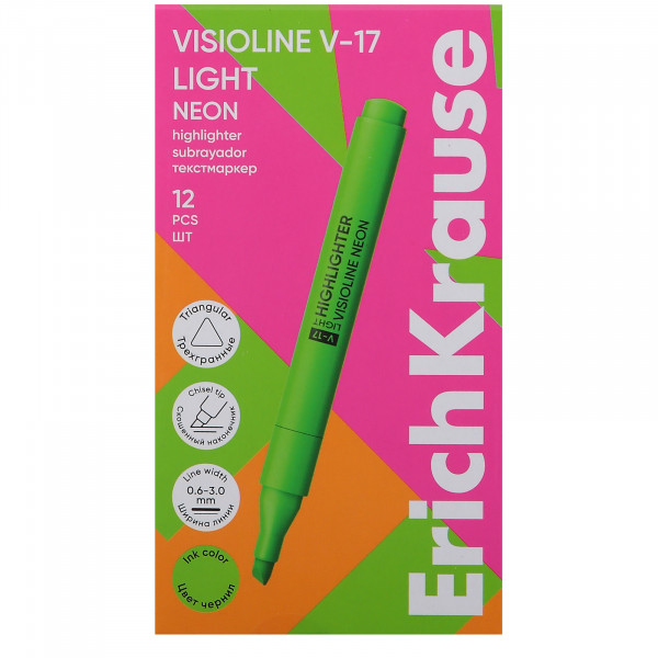 Текстмаркер Erich Krause Visioline V-17 Light Neon зеленый