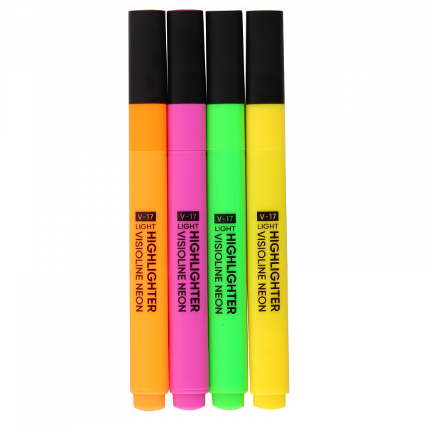 Текстмаркер Erich Krause Visioline V-17 Light Neon 4цв (жел, зел, роз, оранж)