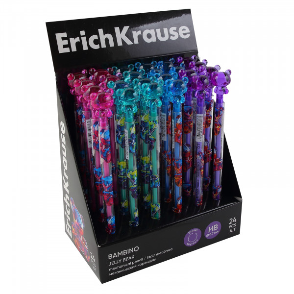 Карандаш мех ErichKrause Bambino Jelly Bear НВ, 0,7мм