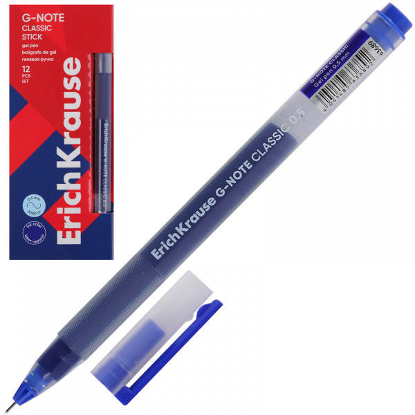 Ручка гелевая G-Note Stick Classic 0.5 мм, синий