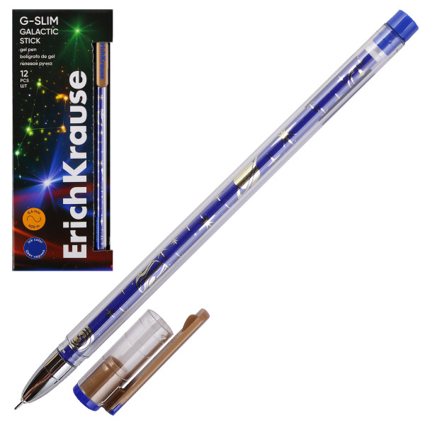 Ручка гелевая G-Slim Stick Galactic 0.5 мм, синий
