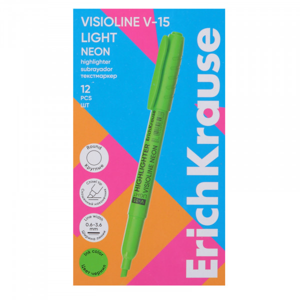 Текстмаркер Erich Krause Visioline V-15 Neon зеленый