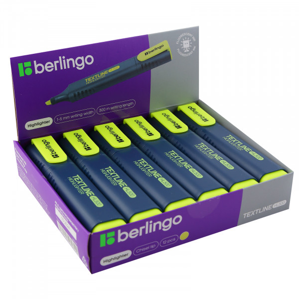 Текстовыделитель Berlingo Т7017 1-5мм (жёлтый)