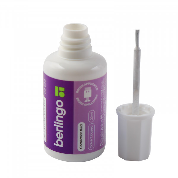 Корректирующая жидкость 20мл Berlingo спирт/кисть KR530