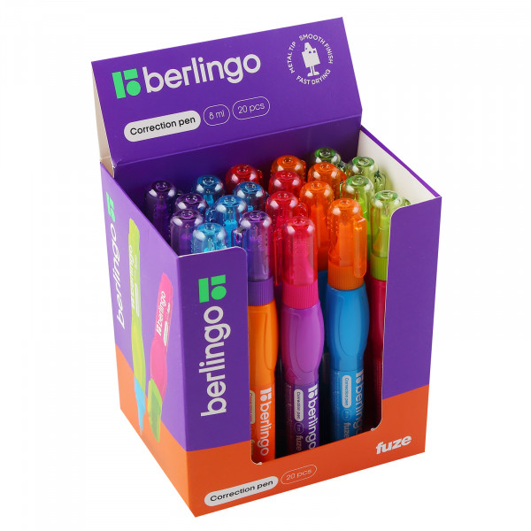 Корректирующий карандаш Berlingo Fuze 08мл , металлический наконечник