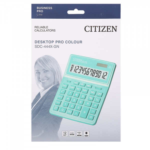 Калькулятор CITIZEN 12-разр.155*204*33 бирюзовый