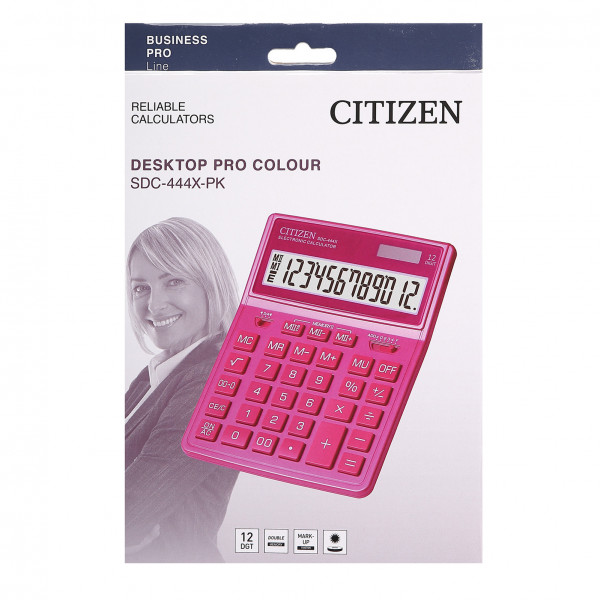 Калькулятор CITIZEN 12-разр.155*204*33 розовый
