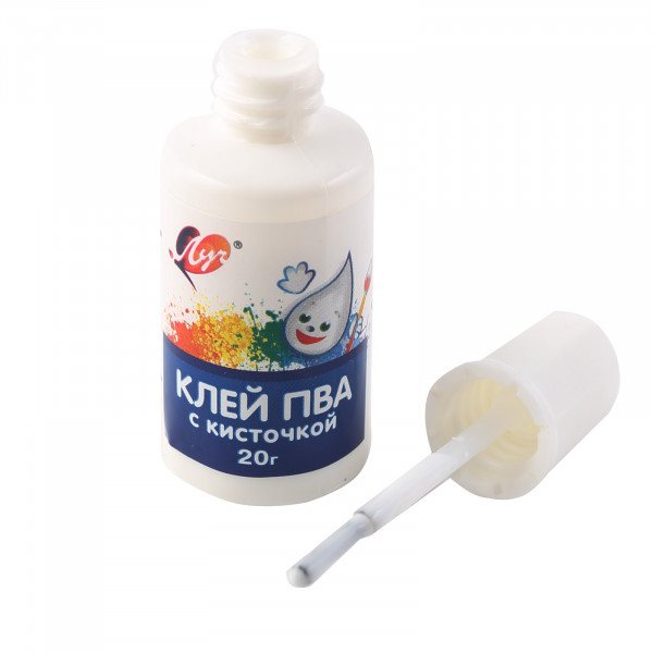 Клей ПВА Луч с кисточкой.