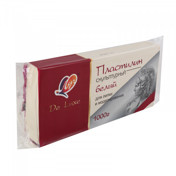 Пластилин скульптурный 1000г, белый