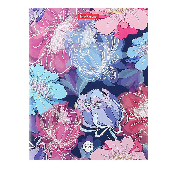 Тетрадь 96л клетка Erich Krause Peony 52965