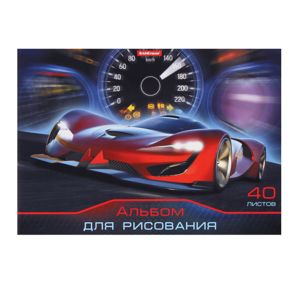 Альбом д/рисования 40л Drive на клею