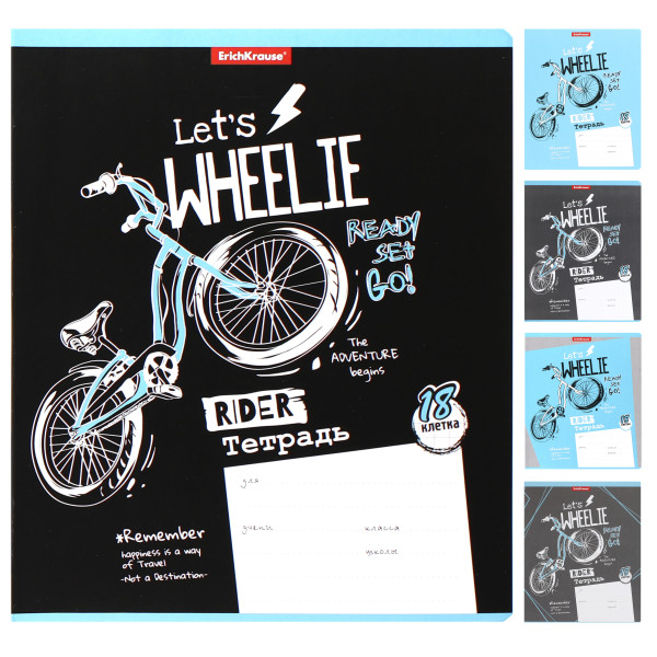 Тетрадь 18 л. кл. Erich Krause Bicycle Rider