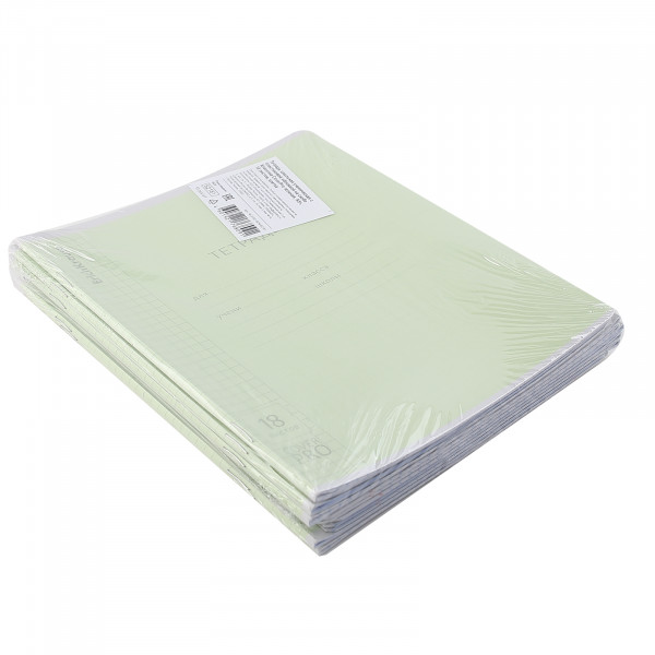 Тетрадь 18л. кл. с пласт обл. Классика, зеленая