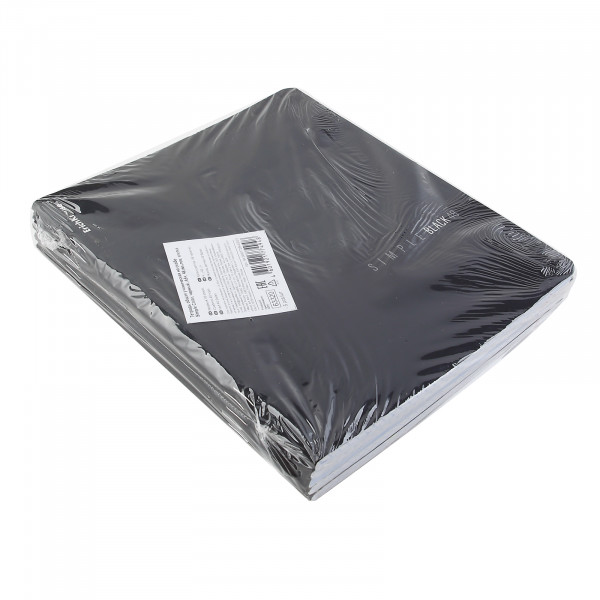 Тетрадь 48л. кл. Simple Color черный