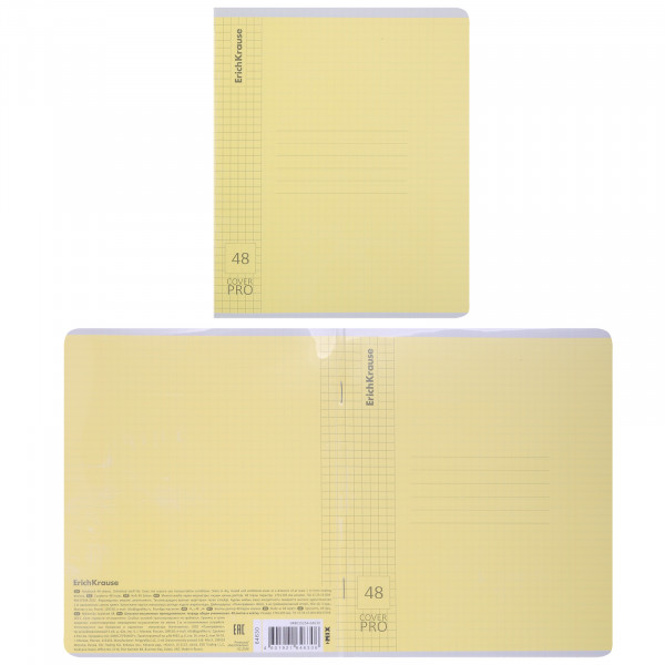 Тетрадь 48л. кл. с пласт обл. Классика CoverPro glossy