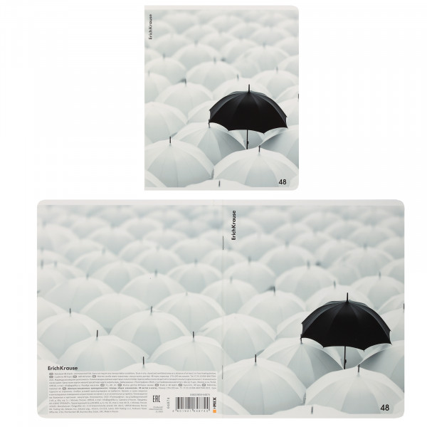 Тетрадь 48л. кл. Black Focus, мат. ламин.+выборочный Уф-лак Mix-pack