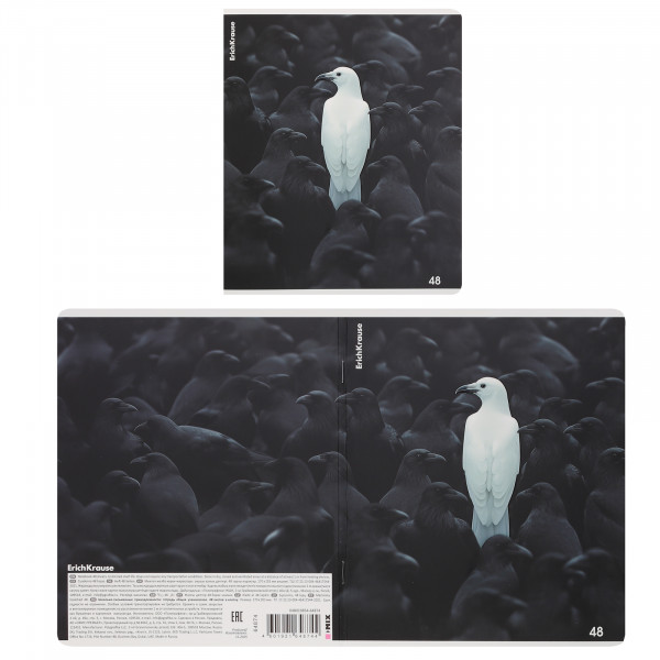 Тетрадь 48л. кл. Black Focus, мат. ламин.+выборочный Уф-лак Mix-pack