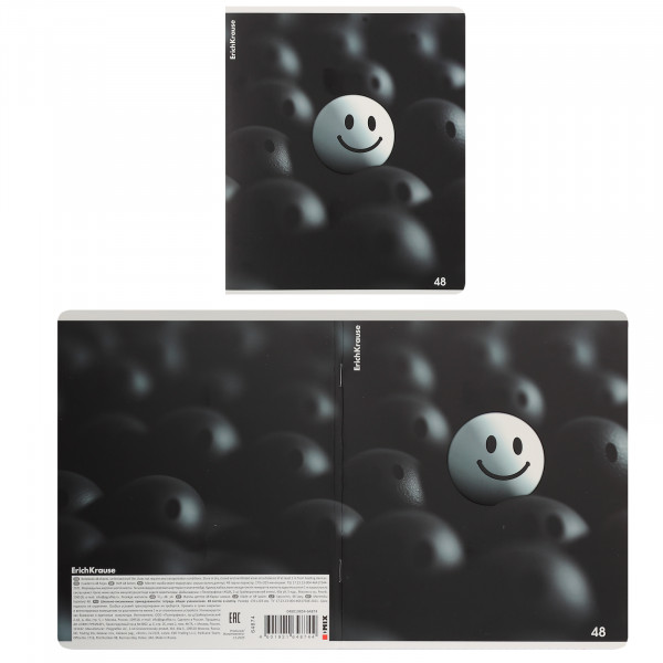 Тетрадь 48л. кл. Black Focus, мат. ламин.+выборочный Уф-лак Mix-pack