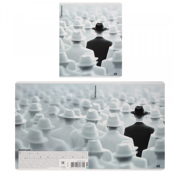 Тетрадь 48л. кл. Black Focus, мат. ламин.+выборочный Уф-лак Mix-pack