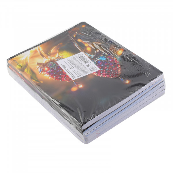 Тетрадь 96л. кл. Glassy глянц. ламин. Mix-pack