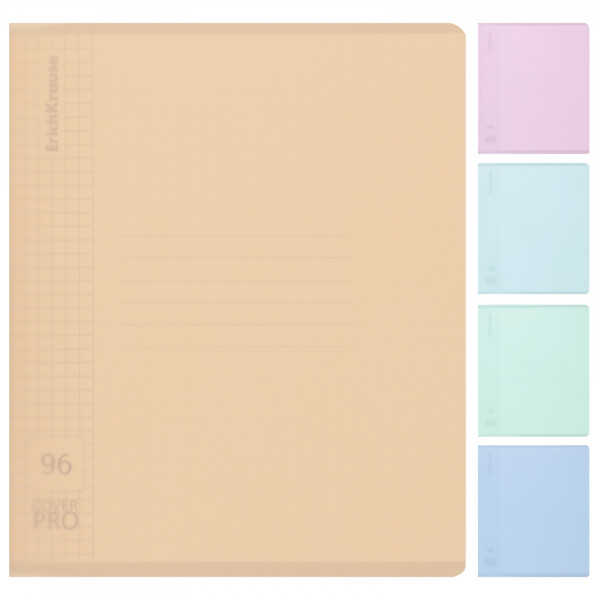 Тетрадь 96 л. кл. с пласт. обл. Классика CoverPro matt. Dream