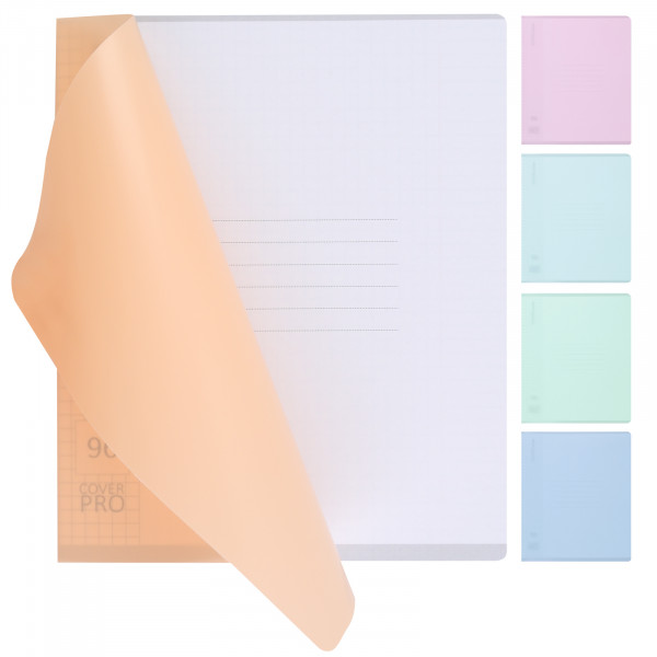 Тетрадь 96 л. кл. с пласт. обл. Классика CoverPro matt. Dream