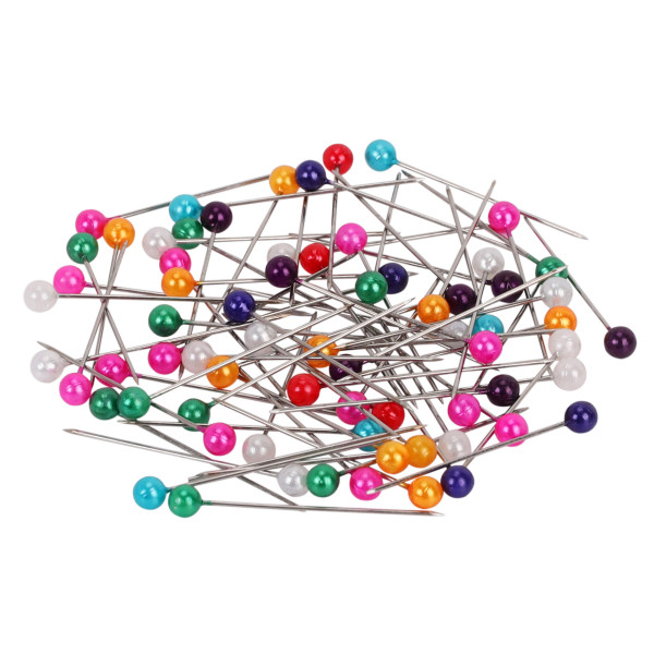 Булавки офисные 30мм ГЛОБУС БК30-100Ц цветные