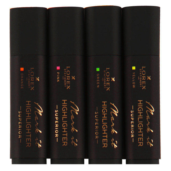 Набор текстовыделителей 1-5мм 4шт LOREX LXHLMT-S4 Mark it SUPERIOR