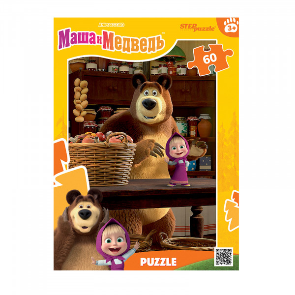 Пазлы 60 STEP PUZZLE 81256 Маша и Медведь Лесные истории