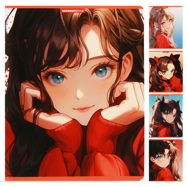 Тетрадь 48л лин. Голубые глаза полн. УФ лак